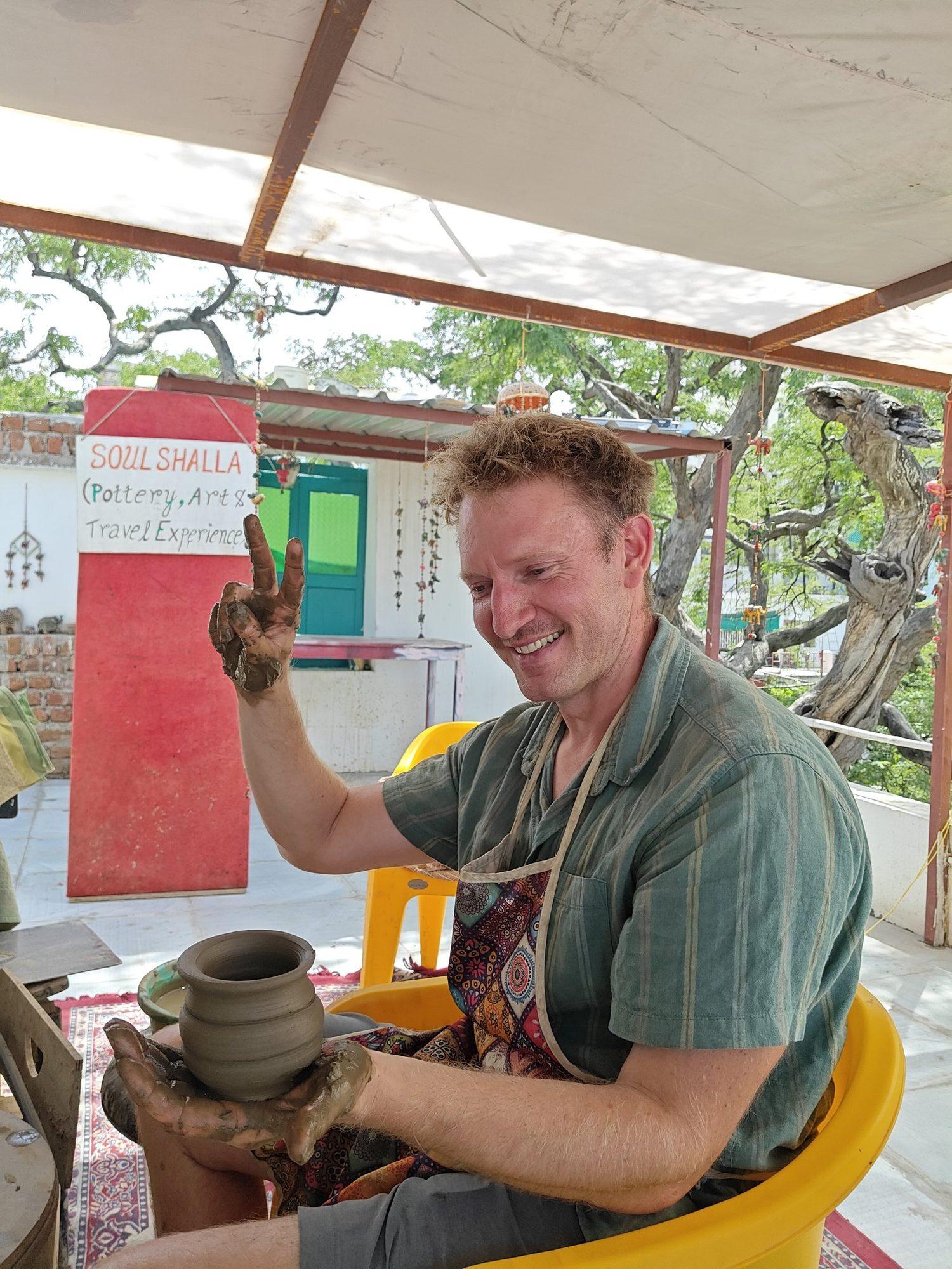 Pottery Workshop in Udaipur – Learn the Wheel with a Traditional Artisan Family