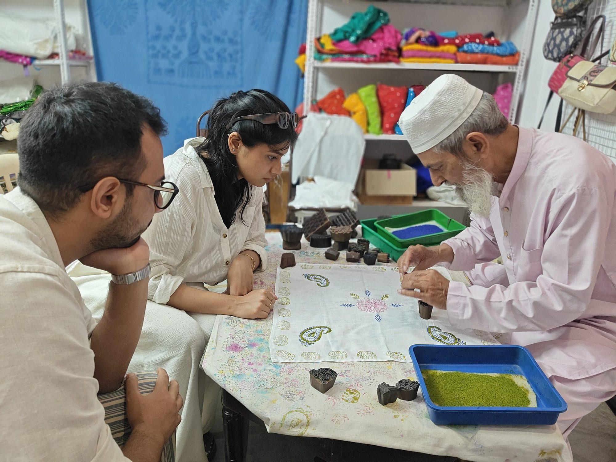 Block Printing Workshop in Udaipur – Hand-Print Fabric with Traditional Artisans