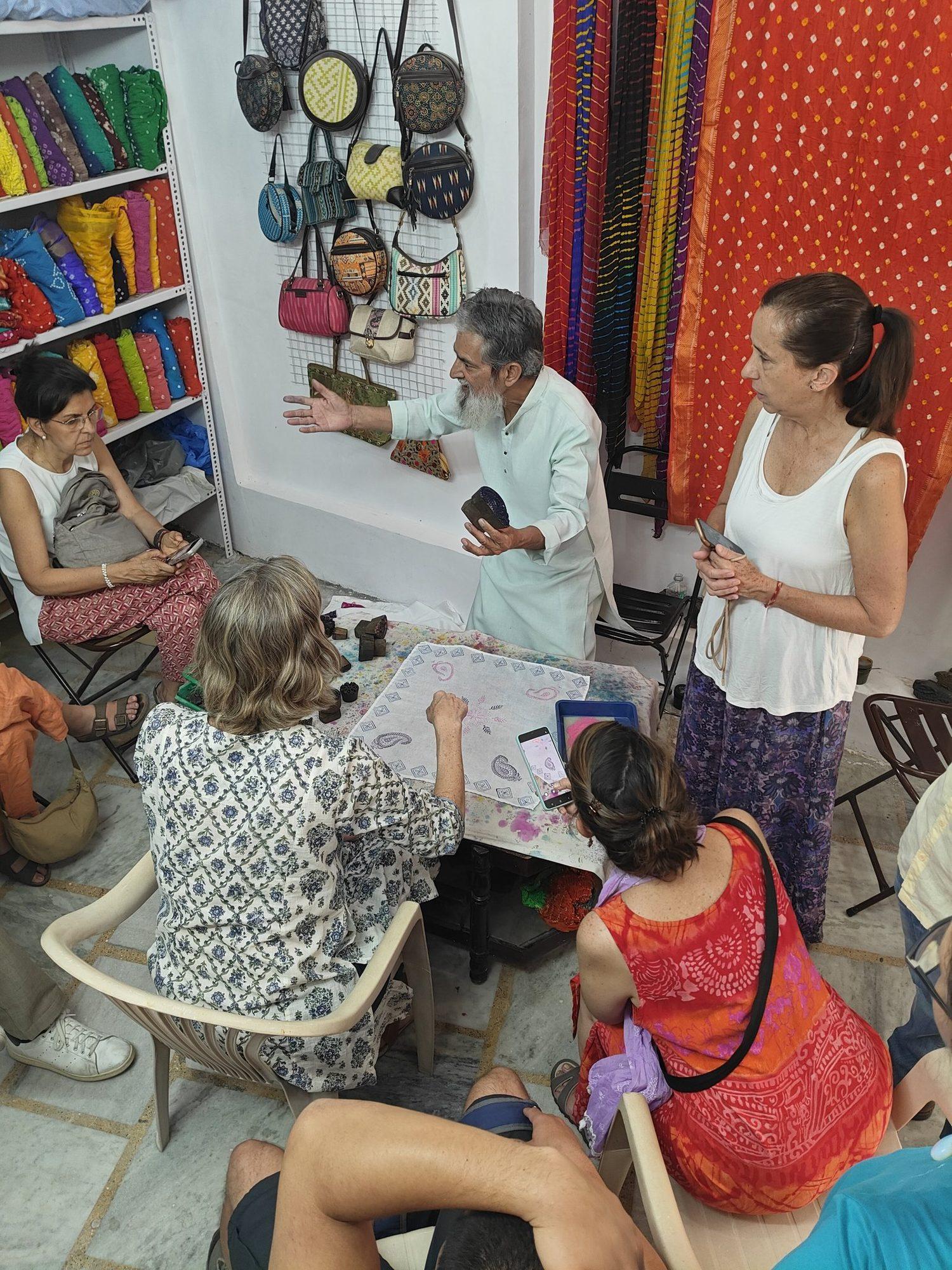 Block Printing Workshop in Udaipur – Hand-Print Fabric with Traditional Artisans