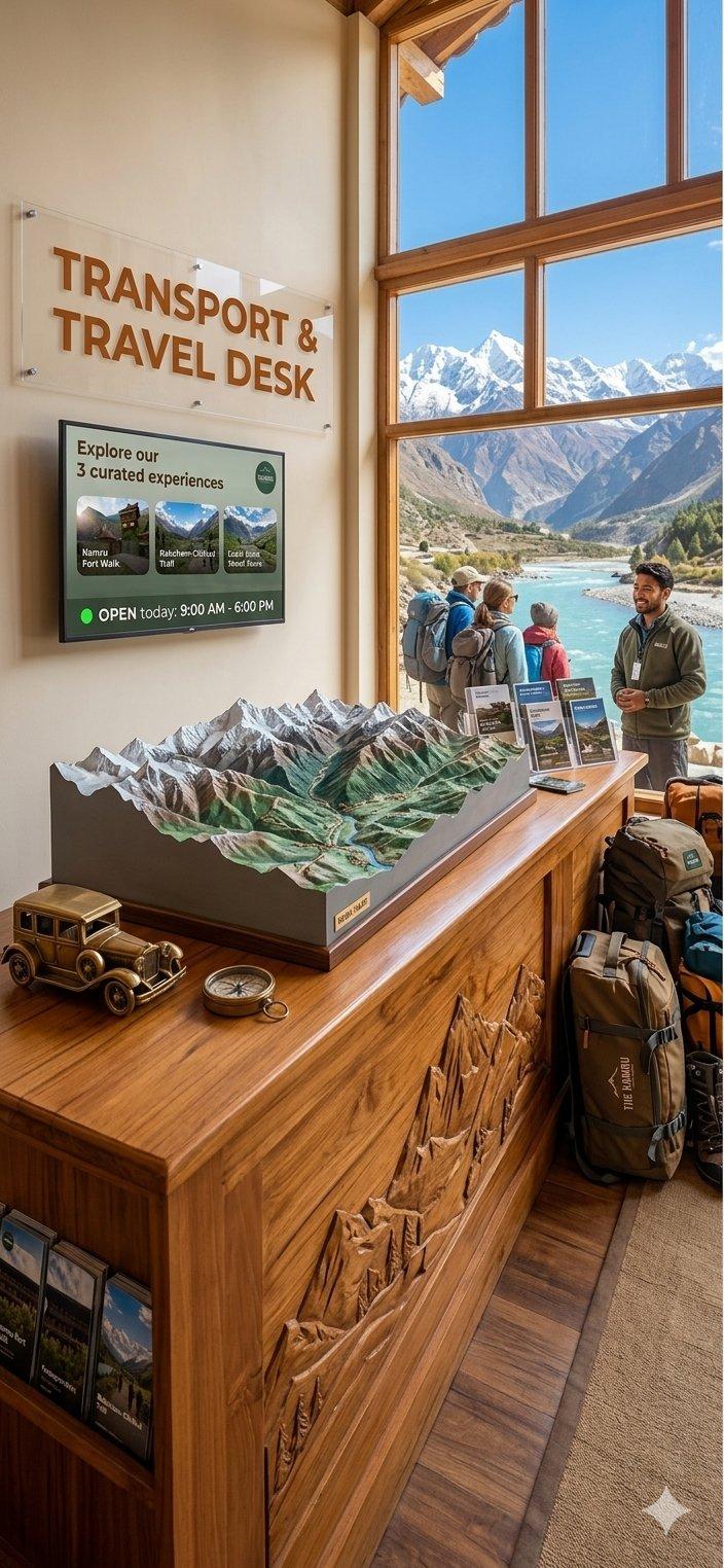 TRANSPORT & TRAVEL DESK — Hotel Batseri