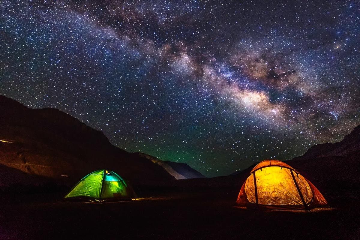 An Overnight Camping under Stars