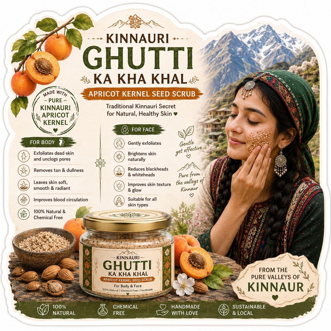 Natural Apricot Kernel Scrub