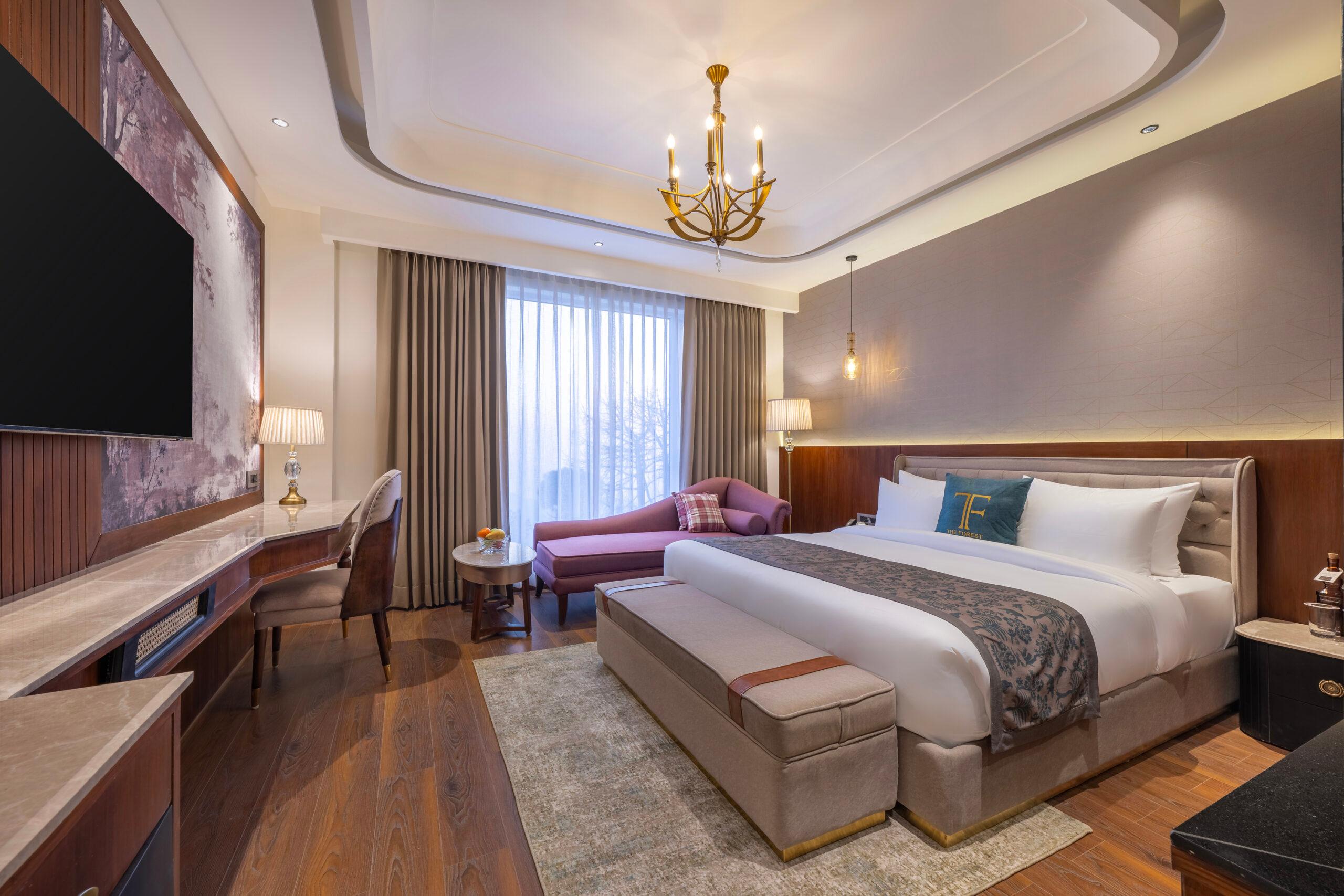 Superior room at The Forest Shimla with panoramic views