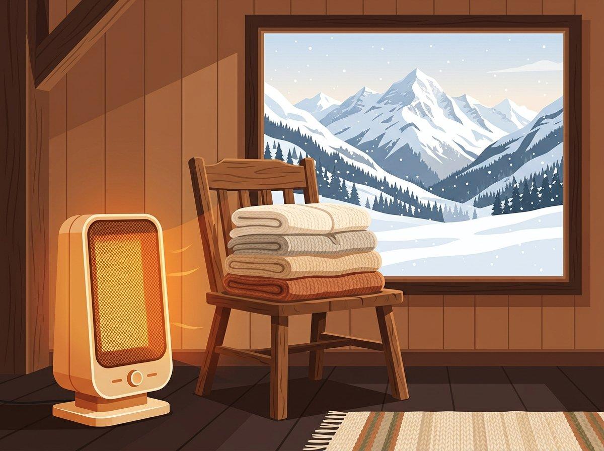 Room Heater & Extra Blankets